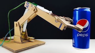 How to Make Hydraulic Robotic Arm from Cardboard [upl. by Zusman273]