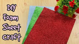 DIY Foam sheet craft  Craft idea  Foam flowers  Craft ideas  Easy craft [upl. by Ginny]