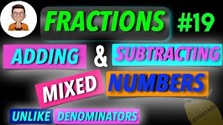 11 plus maths fractionsAdding amp Subtracting Mixed Numbers  unlike denominators  Lessonade [upl. by Layman430]