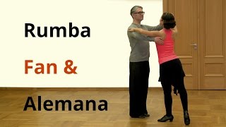 Rumba Basics  Fan and Alemana  Latin Dance [upl. by Thatcher]