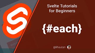 Svelte Tutorial for Beginners  Repeat elements with each [upl. by Jakoba]