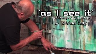 as I see itAbstract Art Modern Contemporary Painting Mix Lang How to DEMO [upl. by Grochow734]