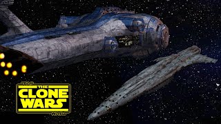 Malevolence vs MC113  Star Wars the Clone Wars [upl. by Cain898]