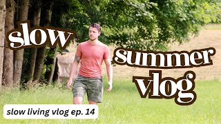 Slow Summer Vlog  Gardening Cooking and Thoughts About Feeling Content  Ep 14 [upl. by Abehsile608]