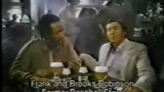 1980 Brooks Robinson Frank Robinson Miller Lite Commerial Baltimore Orioles [upl. by Wollis644]