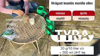 Meggy és csonthéjasok virágzat kezelés monília ellen tyra [upl. by Llerat557]