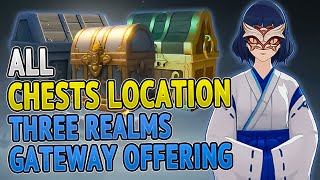 All Chest Locations Three Realms Gateway Offering Event Guide  Genshin Impact 25 [upl. by Cumings747]