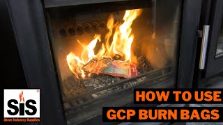 How to use our Glazed Creosote Prevention GCP Burn Bags  Stove Industry Supplies [upl. by Morlee83]