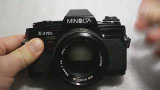 MINOLTA X370 MD Rokkor 1450mm overview 29102022 [upl. by Aileve]