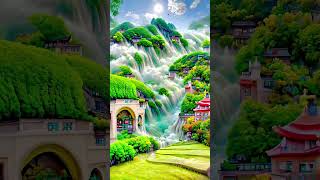 Relaxing sound  The freshness of nature pianomusic waterfall relaxing [upl. by Nicolella]