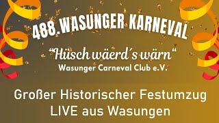 500 Jahre Karneval in Wasungen – Historischer Festumzug 2024 [upl. by Oterol]