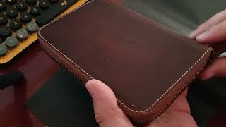 Londo Genuine Leather Padfolio with Pencil Holder Notepad and Zipper Closure [upl. by Saimerej390]