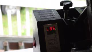 Heat Press unboxing and setup part 2 Fancierstudio Power Heat Press how to set temp on heat press [upl. by Hauser]