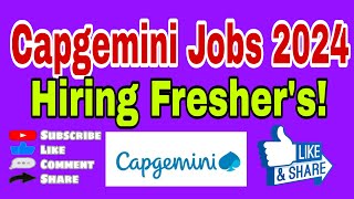 Capgemini Freshers Hiring Drive 2024 Recruitment as Packet Core Engineer [upl. by Lahcim]