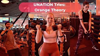 We try Orange Theory Workout Class 🏋️ [upl. by Haraz]