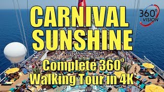 Carnival Sunshine  Full Tour  360 degrees [upl. by Inacana]