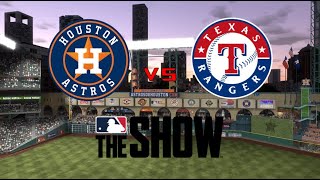 MLB The Show 2024 Houston Astros vs Texas Rangers [upl. by Drawoh]