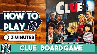 How To Play Clue Board Game in 3 minutes Cluedo Board Game Rules [upl. by Esten]