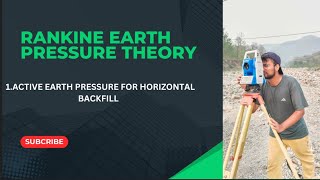 Rankine Earth pressure theory Active earth pressure for horizontal backfill [upl. by Newsom735]