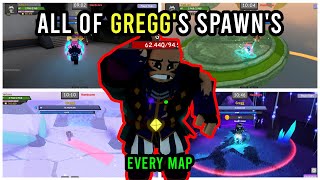 EVERY Gregg Spawn on ALL Maps  Dungeon Quest [upl. by Benedick]