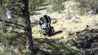 Vintage Sidecar Trials Crash  Steel Stampede 2011 [upl. by Zapot]