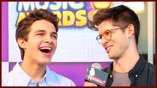 BRENT RIVERA’S CELEBRITY CRUSH  Best Day Ever w Hunter [upl. by Hsemar351]