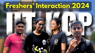 Meet the Freshers of 2024  First Impressions  IIT Kharagpur [upl. by Nirhtak]