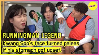 RUNNINGMAN Kwang Soos face turned paleas if his stomach got upset ENGSUB [upl. by Sigismund]