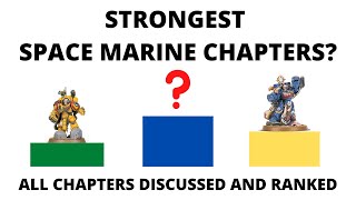 Strongest Space Marine Chapters in 9th Edition  Which are Best in Competitive 40K [upl. by Malynda]