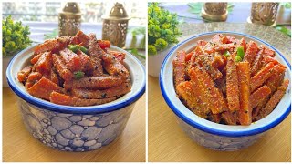 Gajar Ka Instant Achar  Instant And Tasty Gajar Achar Recipe  Instant Carrot Pickle [upl. by Rahcir225]