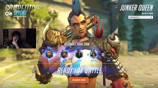 SUPER INSANE JUNKER QUEEN GAMEPLAY OVERWATCH 2 SEASON 11 TOP 500 [upl. by Chaiken77]