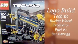 LEGO Build  Technic Bucket Wheel Excavator Set 42055  Part 1 [upl. by Brnaba939]