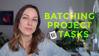 Project task batching with Notion Templates and template buttons [upl. by Diba]