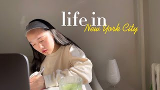 Life in NYC  snow day Lunar New Year Valentines Day simple week being productive comfort food [upl. by Akinad]