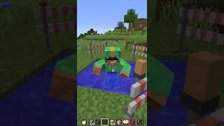 Surprising Villager with pins 8118 minecraft meme shorts [upl. by Glarum]