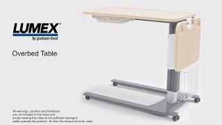 Lumex® OverBed Table [upl. by Anatnas640]