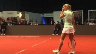 Agnes Szavay return  service game vs Yvonne Meusburger  Porsche Tennis Grand Prix 2012 [upl. by Philbert309]