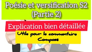 Poésie et versification S2 partie 2 [upl. by Ydnec638]