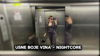 BOBAN RAJOVIC  USNE BOJE VINA  nightcore  speed up [upl. by Zaneta]