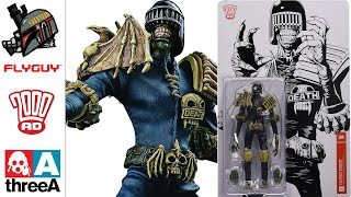 2000 AD Judge Death 112 Scale Action Figure threeA 112 Scale Toy Action Figure Review FLYGUYtoys [upl. by Amalea572]