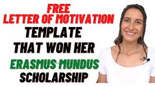 Free Erasmus Mundus Scholarship SOP Template [upl. by Bulley]