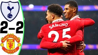 Tottenham vs Manchester United 22  All Goals and Highlights  2023 HD [upl. by Nyliac]