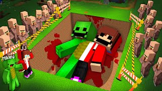 Two Heads JJ and Mikey BURIED ALIVE in Minecraft Maizen [upl. by Waverly563]