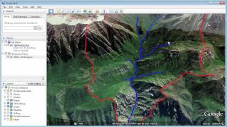 WMS Watershed Delineation and Export to Google Earth [upl. by Polik]