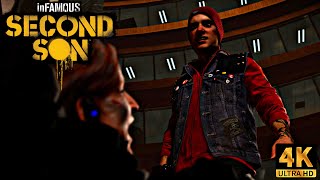 Delsin VS Augustine Evil Ending  inFAMOUS Second Son 4K 60FPS HDR [upl. by Reinar]