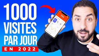 GAGNER 1000 VISITES PAR JOUR EN 2022 YOUTUBE ET GOOGLE [upl. by Hiram]