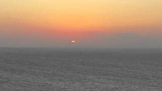 View of sun setting from balcony of Rodos Palace [upl. by Leinadnhoj]