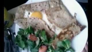 Crêpe salée bretonne sarrazin  Recette galette sarrasin [upl. by Eibba]