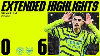 EXTENDED HIGHLIGHTS  Sheffield Utd vs Arsenal 06  All the goals saves skills amp more [upl. by Lipfert398]