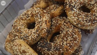 Watch bagels being handrolled at this new Ocean Springs deli bagel shop [upl. by Hazmah]